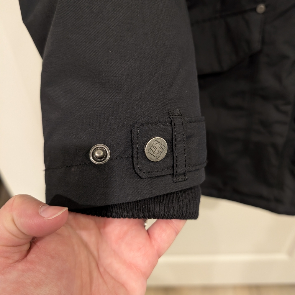 Columbia Icelandic Winter Parka Jacket Black Omni Heat Lining - Picture 10 of 16